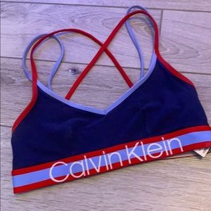 CALVIN KLEIN CROSS BACK SPORTS BRA BRALLETE